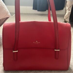 kate spade Red Leather Shoulder Satchel